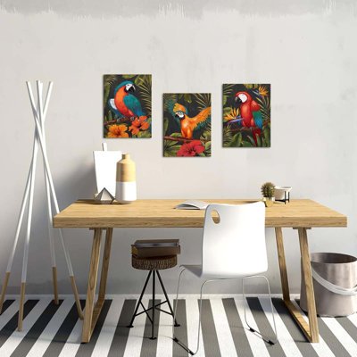 3 Piece Wrapped Canvas Wall Art