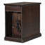 Table d'appoint Classic Vintage Livingroom avec ports USB et un tiroir multifonctionnel avec porte-gobelets