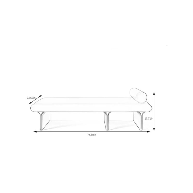 Banc de luxe italien pour chambre à coucher et salon