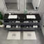Ensemble de meuble-lavabo double mural 84 po Kirker-1702351484