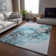 Premium Machine Washable Cerrito AMF520 Teal Rug