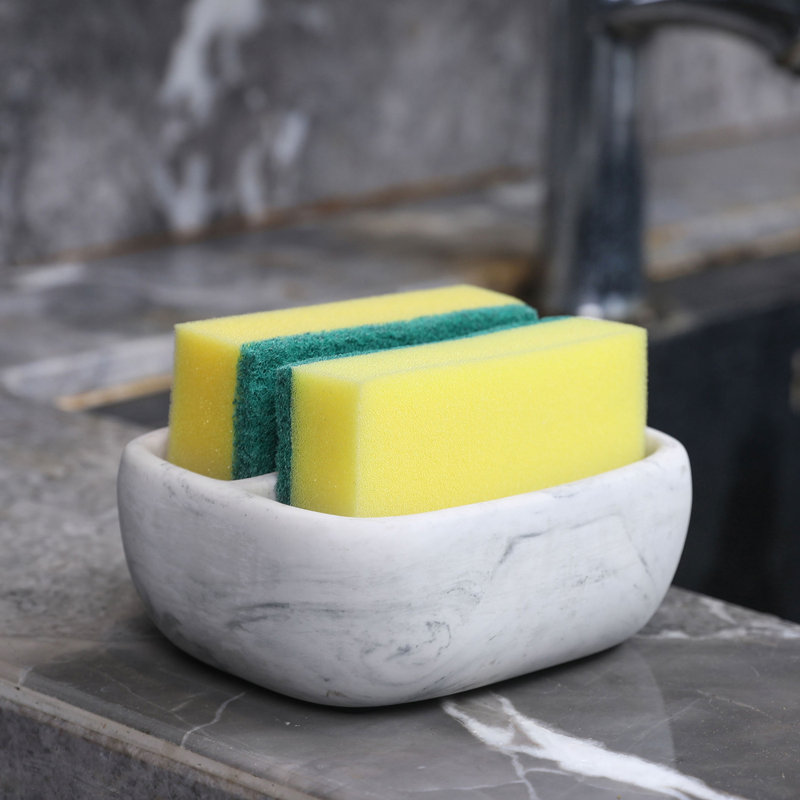 Marble Pattern Resin Sponge Holder