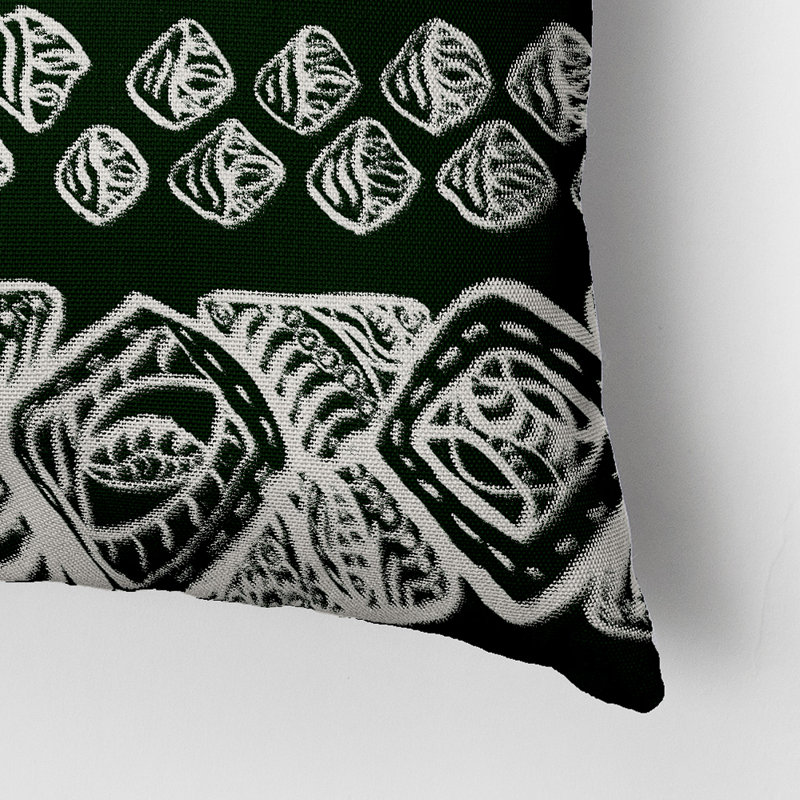 Housse et insert rectangulaires en coton, 26 po x 26 po, Vert foncé