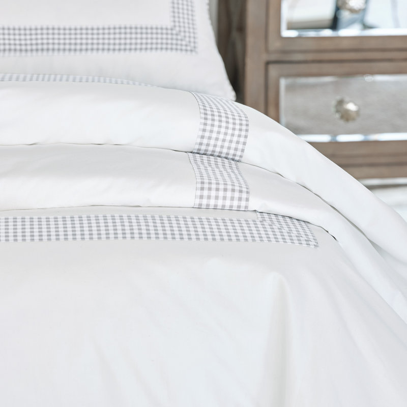 Housse de couette Malaya par Alexa Hampton, Brume, Housse de couette double