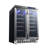 EdgeStar 24 Inch Wide 36 Bottle Built-In Wine Cooler with Dual Cooling Zones and French Doors