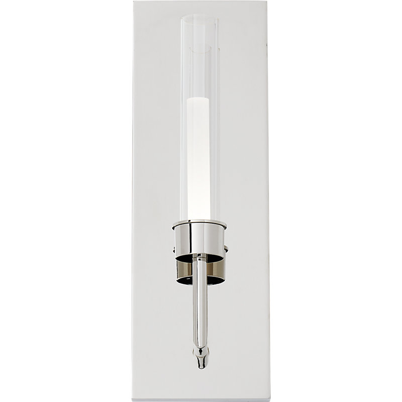 Linger 1 - Light LED Armed Sconce, Polished Nickel