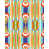 Orange/Blue/Taupe