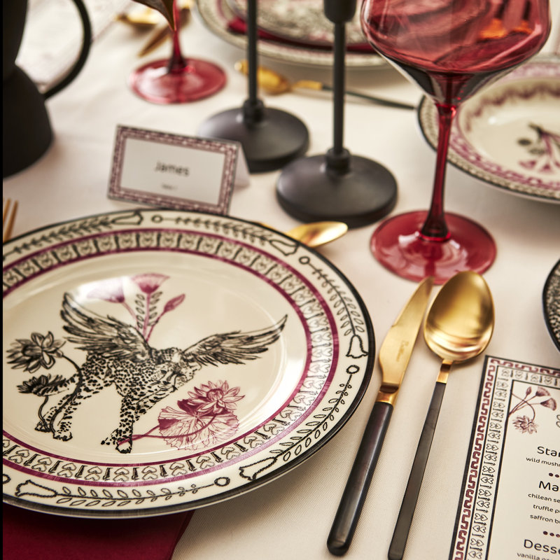 Marchesa Serengeti 12-Piece Dinnerware Set Porcelain