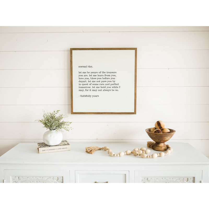Signe d'art mural en bois normal