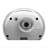QHE193SLH Alarm Clock, Metallic Silver-75993013