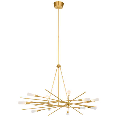 Stellar 12 - Light Metal LED Chandelier by Chapman & Myers