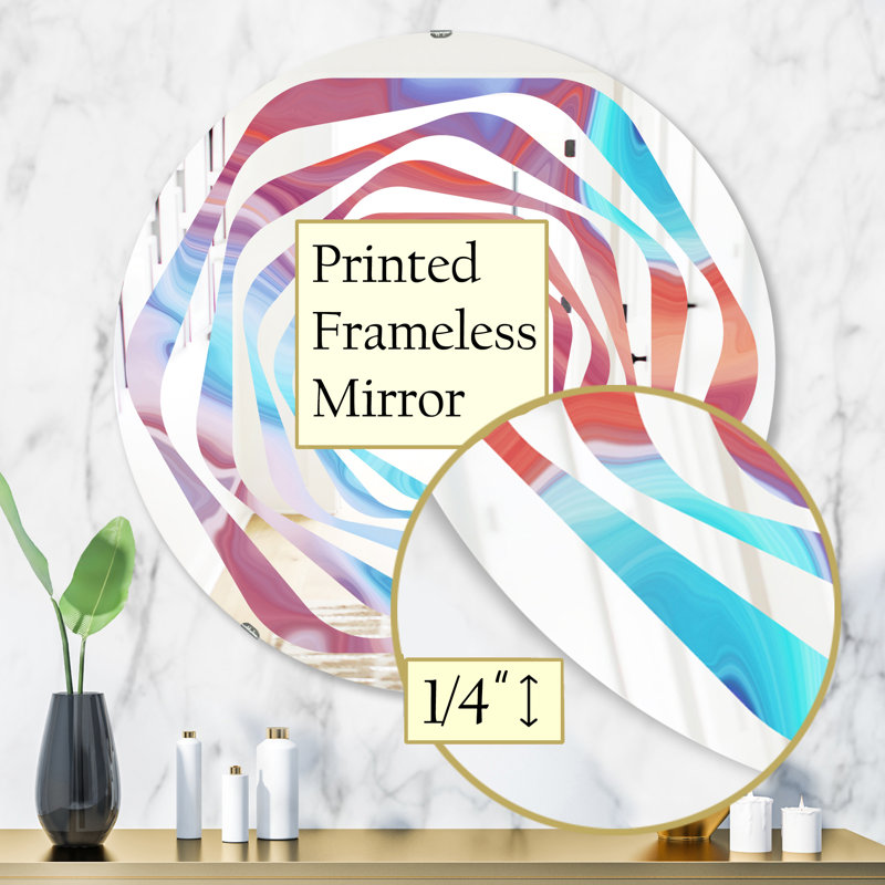 Miroir mural Whirl, H 31,5 po x l po