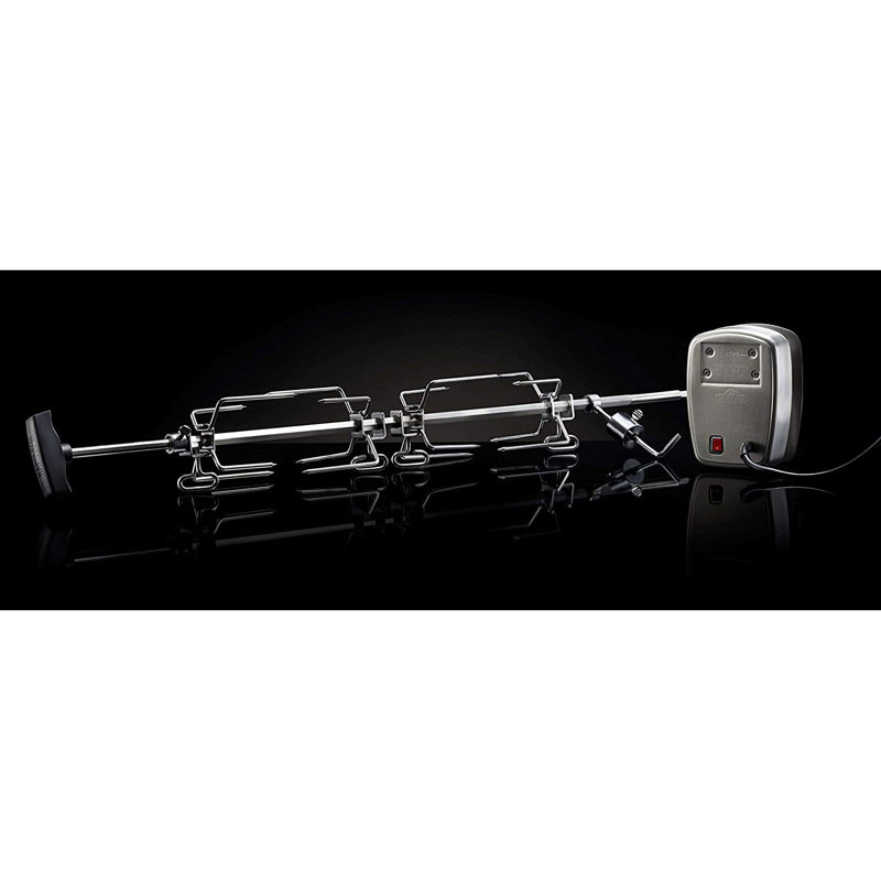 Napoleon 69231 Stainless Steel Rotisserie Kit With Motor For Large Gas Grills
