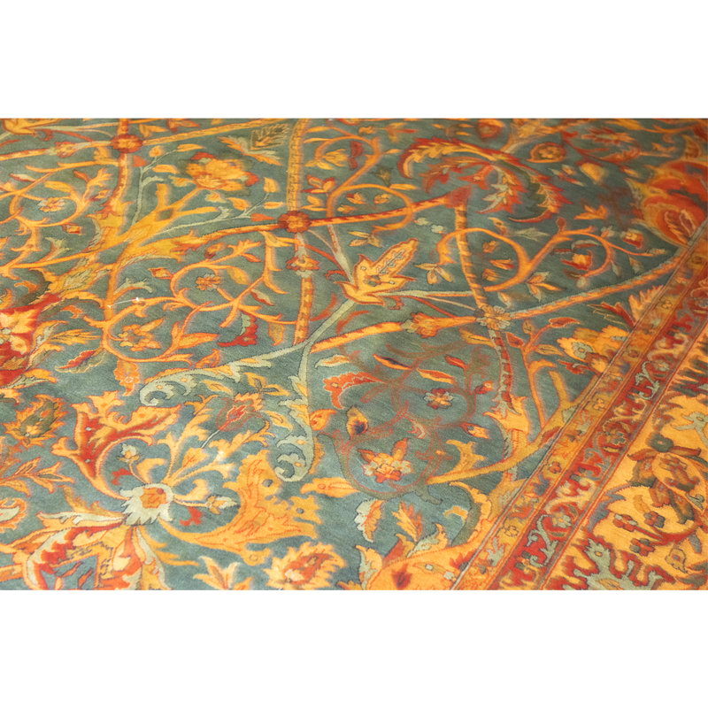 High-Quality Hand-Knotted Blue Area Rug