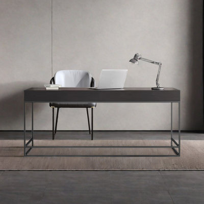 Wooden desktop computer table with drawers for hom