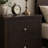 Garrett Cappuccino 2-Drawer Rectangular Nightstand