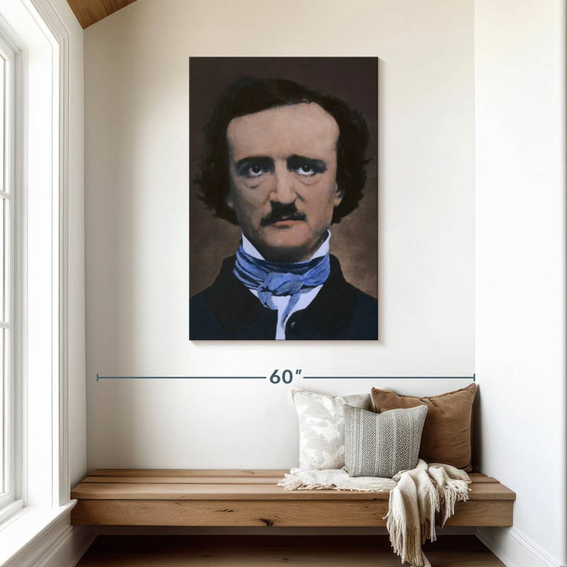 Leisha Edgar Allan Poe, poète américain, H 45 po x l 30 po