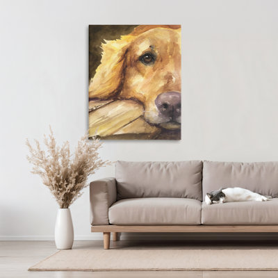 Vue du toile Golden Retriever, conception de George Dyachenko