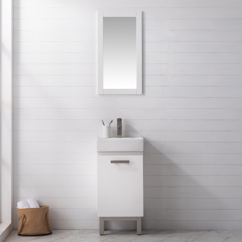 Ensemble de meuble-lavabo simple 16,5 po Jarrettsville, Blanc