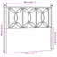 Vidaxl Metal Replace Headboard White 107 Cm-104508274-104508278