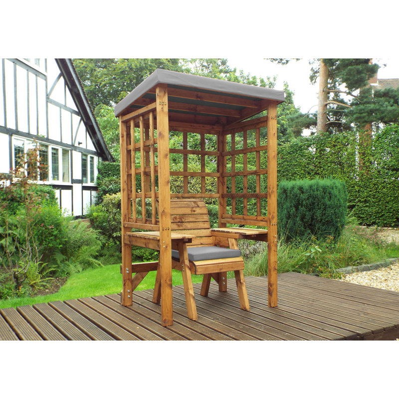 Figueroa Solid Wood Outdoor Bench, Grey