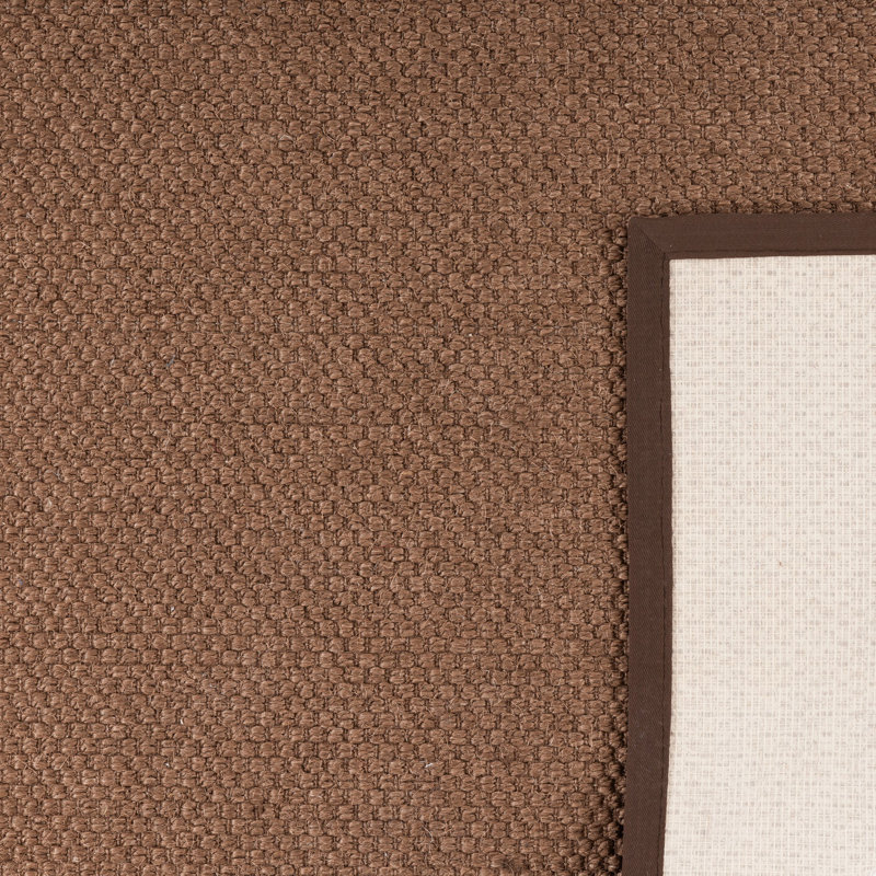 Tapis en jute / sisal chocolat Debroh Springs, Rectangle 8 pi x 11 pi