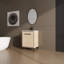 Base de meuble-lavabo 24 po avec lavabo, armoire de rangement avec portes, bois d'ingénierie
