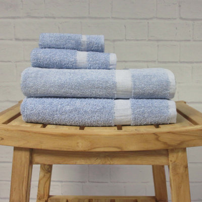 Serviette de bain en fibre Fibertone par 1888 Mills - bordure en éponge 24 x 54 12,50 lb | dz