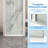 34-36" W X 72" H Frameless Shower Door With 1/4" Clear Tempered Glass-122272261