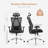 Lajace High Back Mesh Ergonomic Office Task Chair with Adjustable Headrest, Armrest, Lumbar Support-46399399