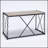 Rustic Oak and Antique Black Rectangular Console Table with Spacious Storage, Perfect for Modern and Traditional Homes