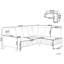 Adelya 3 Seater Velvet Corner Sofa -988199917