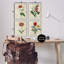 Fleurs rétro sur pages antiques, ensemble de 4 impressions sur toile encadrées, design par Susan Arnot-114317387-114317389