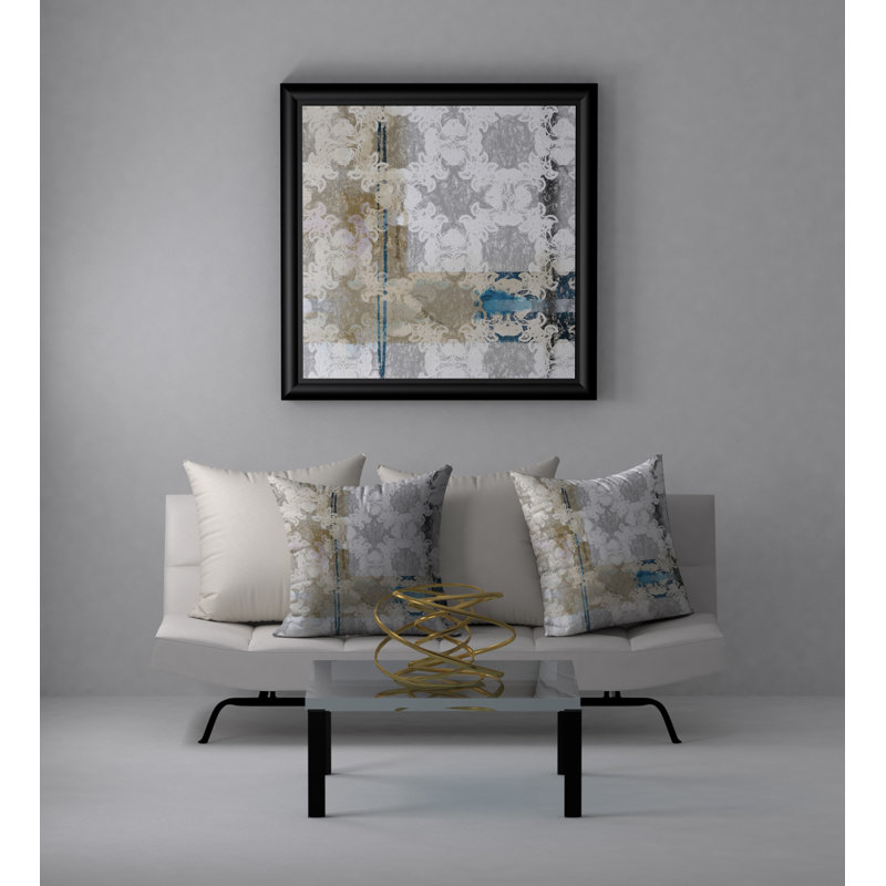 Geometric Reversible Throw Pillow, 24" x 24"