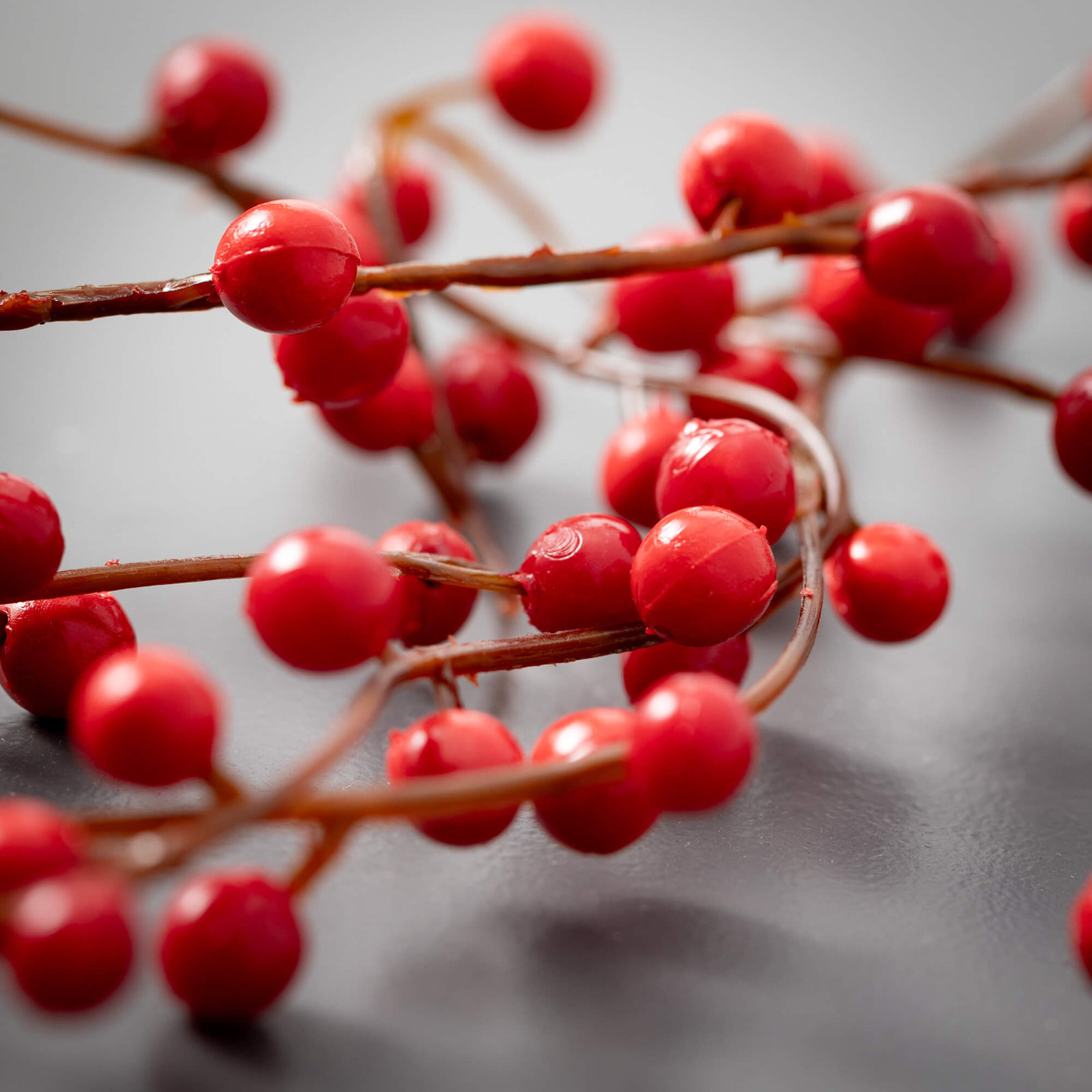 47" Artificial Large Weeping Red Berry Christmas Spray, Red