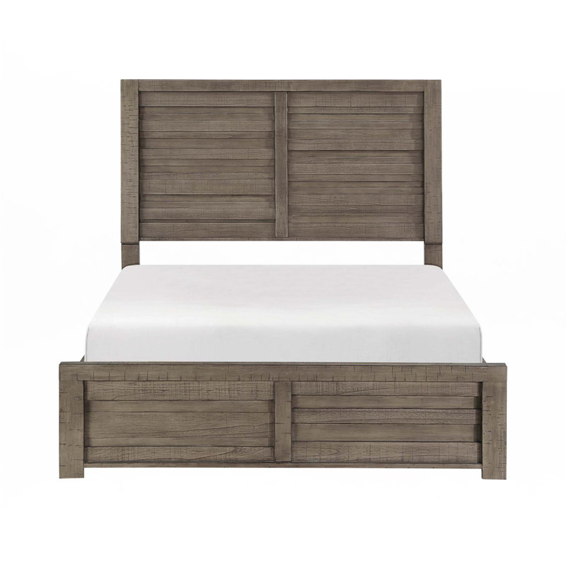 Rustic Style 1Pc Panel Bed