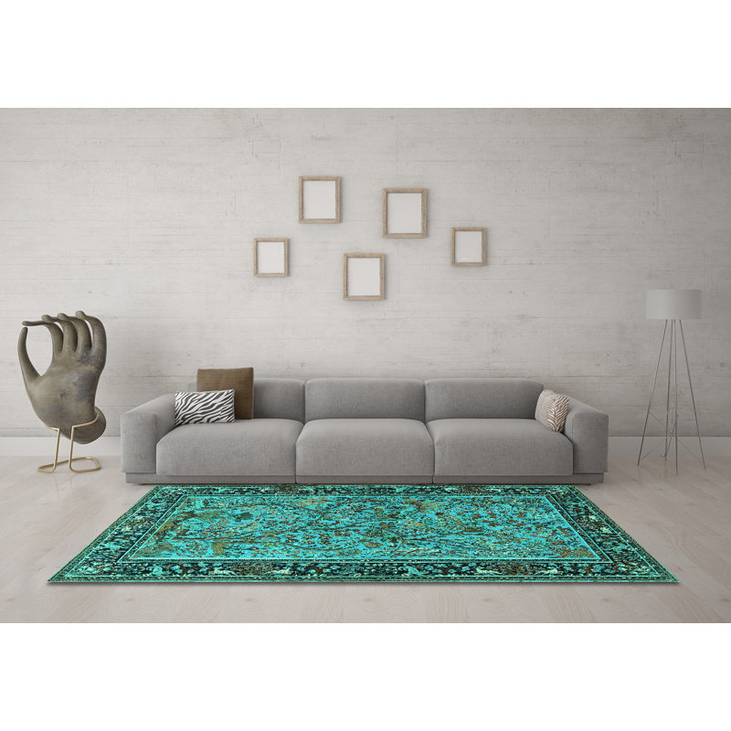 Mollye Performance Oriental Indoor Rug, Square 8'