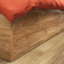 Lit matelot, finition brune