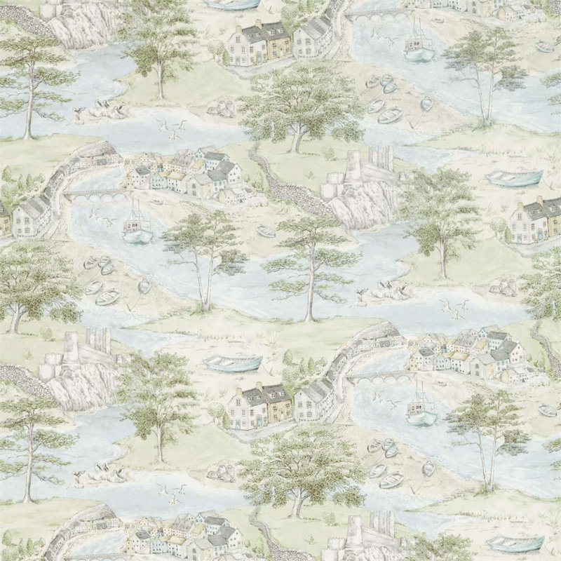 Sea Houses Fabric
