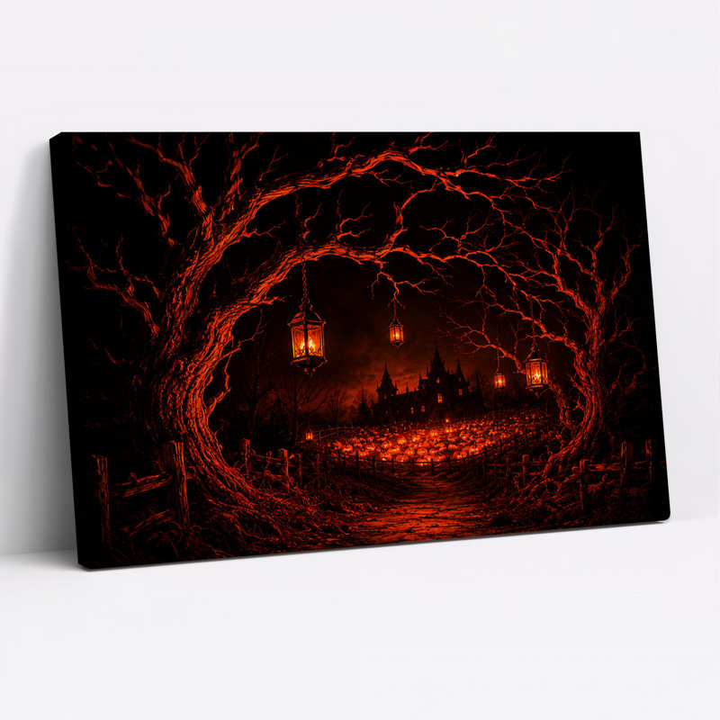 Art mural sur toile Halloween, H 24 po x l 36 po