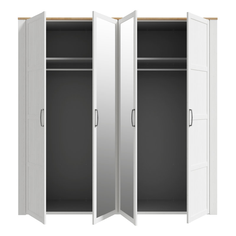 Abidan Manufactured Wood Wardrobe, White