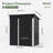 4.5 ft. W x 2.5 ft. D Outdoor Metal Lean-To Storage Shed-124834286