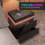HOMCOM High Gloss Front Bedside Table APP Control RGB LED Black