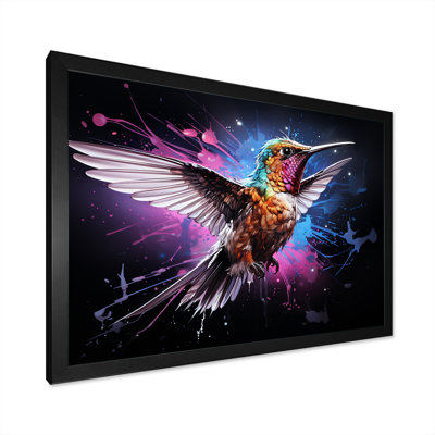 Colibri coloré, battement d'aile, merveille 4 - Art mural colibri