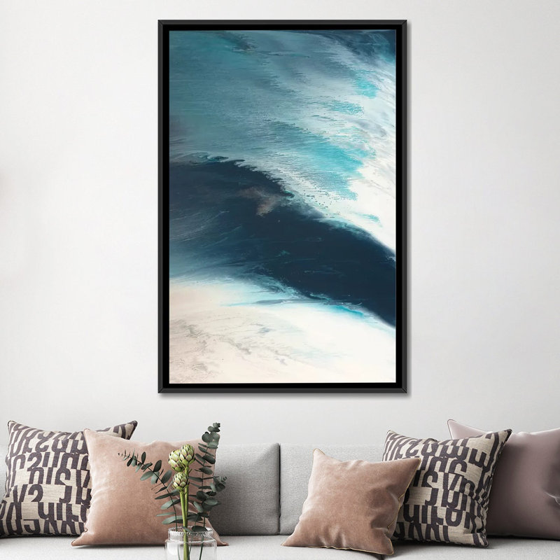 « sky délavé », reproduction d’art sur toile, H 26 po x l 18 po x P 1,5 po, Toile avec cadre noir