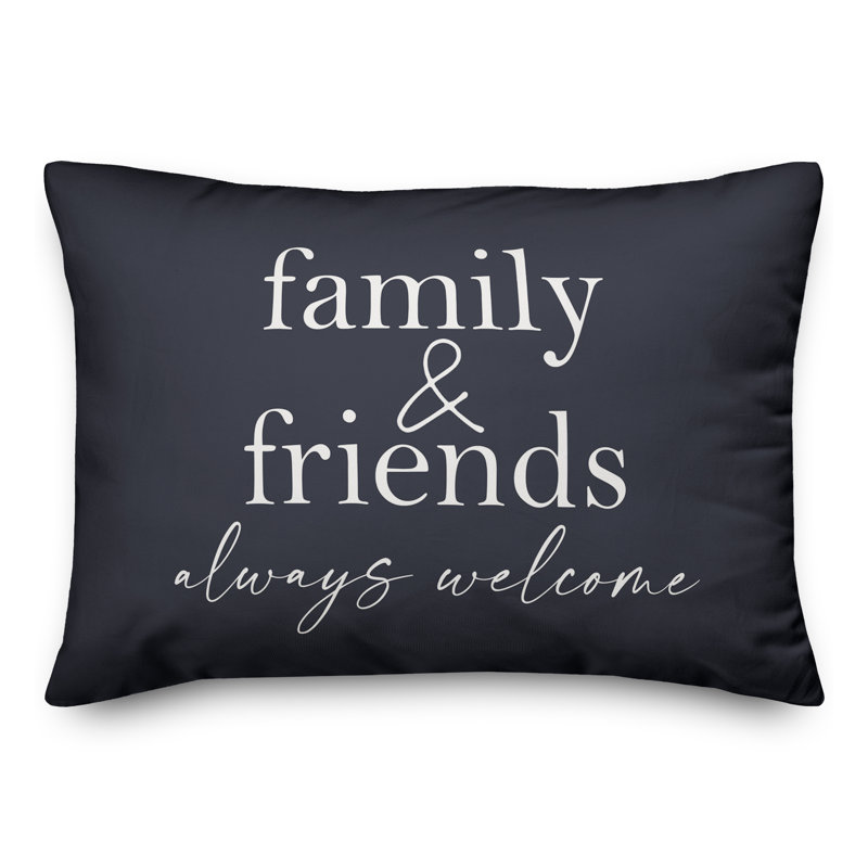 Coussin décoratif intérieur / extérieur en polyester , H 18 po x l 25 po, Bleu marine