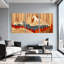 «Landscape & Nature Mountain Forest Lake Reflection», ensemble de 3 impressions sur toile-1723103098