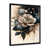 Impression noire sur toile encadrée sélectionné