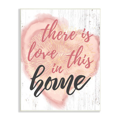 «Love In This Home», motif floral en forme de cœur, estampe numérique encadrée par Ziwei Li