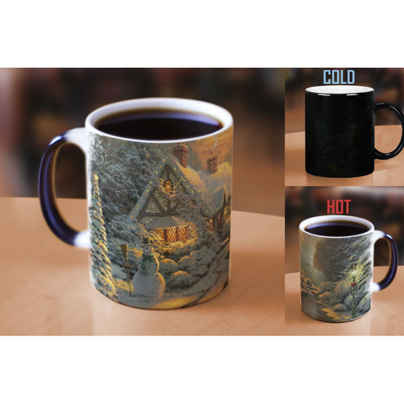 Thomas Kinkade (soirée de Noël) Morphing Mugs - 9 oz